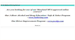 Desktop Screenshot of marylanddriving.com