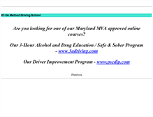 Tablet Screenshot of marylanddriving.com